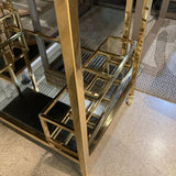 Restoration Hardware 1930s French Trolley Bar Cart FURNITURE 31.5w19d29h