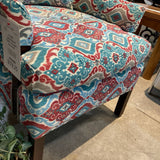 Upholstered Fabric Accent Armchair CHAIR 26w26d30h