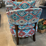 Upholstered Fabric Accent Armchair CHAIR 26w26d30h