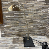 Adjustable Silver Metal w/ Power Outlets TABLE LAMP 15Wx11Dx24H