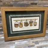 "A Tisket A Tasket" Signed Print By Marty Fyne ART WORK 13.5Wx9.5H