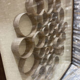 West Elm Coiled Wood Shavings in Shadowbox Frame ART WORK 23.5Wx23.5H