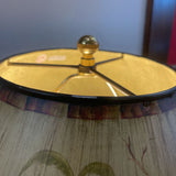 Frederick Cooper Fine Ceramic & Brass Base w/ Hand Painted Chinoiserie Shade TABLE LAMP 20Wx24.5H