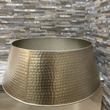 Crate & Barrel Hammered Metal Tree Collar HOLIDAY ITEMS 28d9.5h