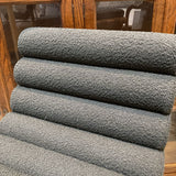 Denver Modern Vail Boucle Bar Height BAR/COUNTER STOOL Charcoal/Walnut 19.5w24d39h