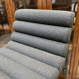 Denver Modern Vail Boucle Bar Height BAR/COUNTER STOOL Charcoal/Walnut 19.5w24d39h