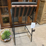 Denver Modern Vail Boucle Bar Height BAR/COUNTER STOOL Charcoal/Walnut 19.5w24d39h