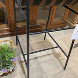 Denver Modern Vail Boucle Bar Height BAR/COUNTER STOOL Charcoal/Walnut 19.5w24d39h