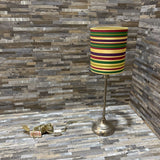 Metal Base w/ Colorful Shade TABLE LAMP 6d20h