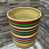 Metal Base w/ Colorful Shade TABLE LAMP 6d20h