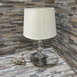 Stacked Acrylic Ball w/ White Shade TABLE LAMP 7d18h