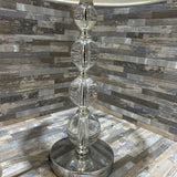 Stacked Acrylic Ball w/ White Shade TABLE LAMP 7d18h