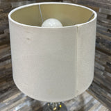 Stacked Acrylic Ball w/ White Shade TABLE LAMP 7d18h