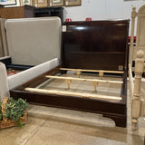 Henredon Queen Mahogany Low Sleigh Bed BEDS 66w86d56h