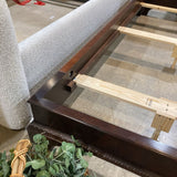 Henredon Queen Mahogany Low Sleigh Bed BEDS 66w86d56h