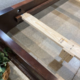 Henredon Queen Mahogany Low Sleigh Bed BEDS 66w86d56h