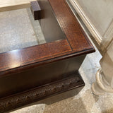 Henredon Queen Mahogany Low Sleigh Bed BEDS 66w86d56h