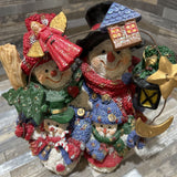 Christmas Snowman Family Figurine HOLIDAY ITEMS 6w3d6h