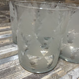 4pc Set Etched Christmas Glasses HOLIDAY ITEMS 3d4h