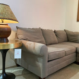 3pc U-Shape Fabric Rollarm SECTIONAL 136w90d36h