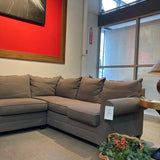 3pc U-Shape Fabric Rollarm SECTIONAL 136w90d36h