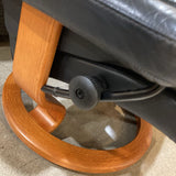 Stressless Ekornes Leather Recliner RECLINERS Black 34w25d39h