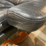 Stressless Ekornes Leather Recliner RECLINERS Black 34w25d39h