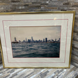Framed Chicago Skyline ART WORK 20x16