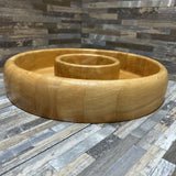 Round Wood Dipping Bowl ACCESSORIES 12d2.5h