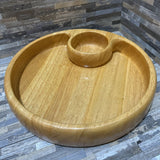 Round Wood Chip N Dip Bowl ACCESSORIES 13d3h