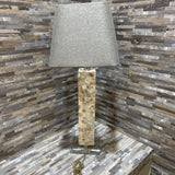 Pier 1 Pearl Mosaic Lamp TABLE LAMP 11d27h