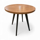 Round Wood & Metal Bistro Table FURNITURE 31.5d30h