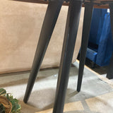 Round Wood & Metal Bistro Table FURNITURE 31.5d30h