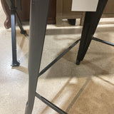 Industrial Modern Metal Counter Height BAR/COUNTER STOOL Black 19w16d39h