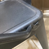 Industrial Modern Metal Counter Height BAR/COUNTER STOOL Black 19w16d39h