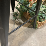 Industrial Modern Metal Counter Height BAR/COUNTER STOOL Black 19w16d39h