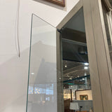 Pulaski Wide Hardwood Aged Silver Curio Display Cabinet CABINET 46w14d82h