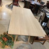 Lulu and Georgia Ivar White Oak DINING TABLE 76w36d29.5h