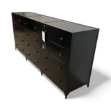 Four Hands Belmont Industrial 12-Drawer DRESSERS/CHESTS Black 85w20d38.5h