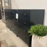 Four Hands Belmont Industrial 12-Drawer DRESSERS/CHESTS Black 85w20d38.5h