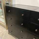 Four Hands Belmont Industrial 12-Drawer DRESSERS/CHESTS Black 85w20d38.5h