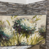 Framed Abstract Floral Print On Canvas ART WORK 37x25