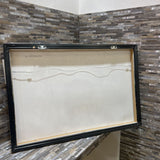 Framed Abstract Floral Print On Canvas ART WORK 37x25