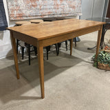 MCM Rectangular Solid Wood Table FURNITURE 58.5w29d32.5h