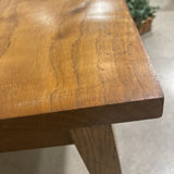 MCM Rectangular Solid Wood Table FURNITURE 58.5w29d32.5h