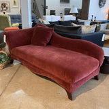 Rollarm Lounger CHAISE Burgundy 31w74d33h