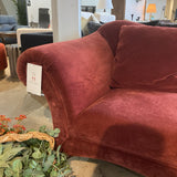 Rollarm Lounger CHAISE Burgundy 31w74d33h