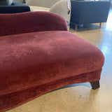 Rollarm Lounger CHAISE Burgundy 31w74d33h