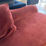 Rollarm Lounger CHAISE Burgundy 31w74d33h