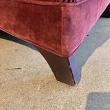 Rollarm Lounger CHAISE Burgundy 31w74d33h